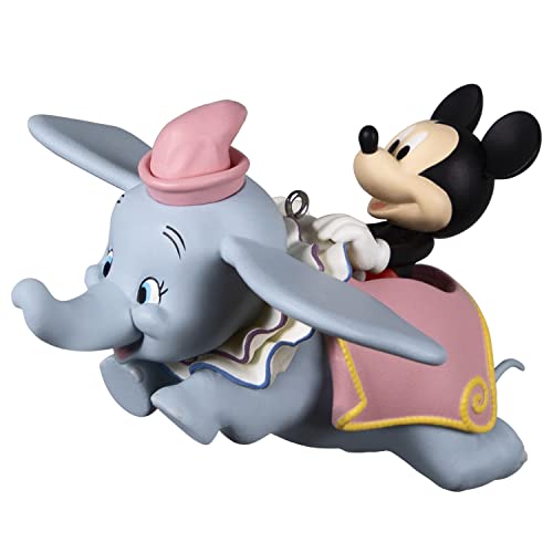 Hallmark Keepsake Christmas Ornament 2022, Disney Mickey Mouse and Dumbo The Flying Elephant Up and Away