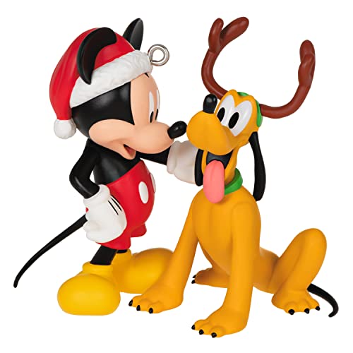 Hallmark Keepsake Christmas Ornament 2022, Disney Mickey Mouse and Pluto