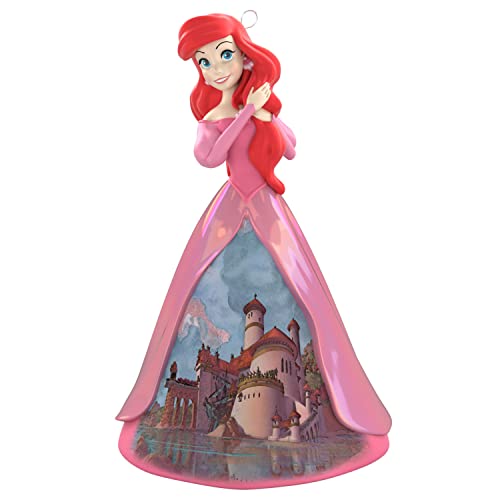 Hallmark Keepsake Christmas Ornament 2022, Disney Princess Celebration Ariel, Porcelain