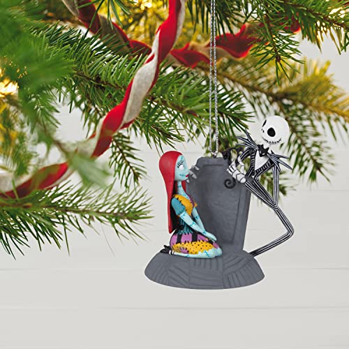 Hallmark Keepsake Christmas Ornament 2022, Disney Tim Burton's The Nightmare Before Christmas Jack and Sally