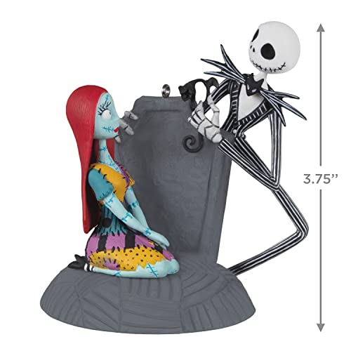 Hallmark Keepsake Christmas Ornament 2022, Disney Tim Burton's The Nightmare Before Christmas Jack and Sally