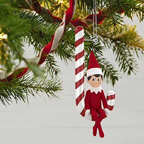 Hallmark Keepsake Christmas Ornament 2022, Elf on The Shelf Candy Cane Cheer Scout Elf