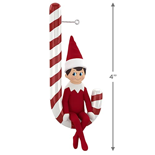 Hallmark Keepsake Christmas Ornament 2022, Elf on The Shelf Candy Cane Cheer Scout Elf