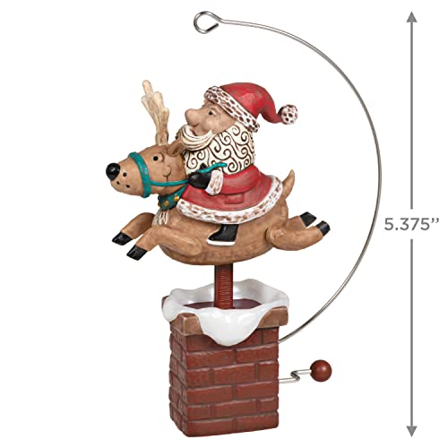 Hallmark Keepsake Christmas Ornament 2022, Giddy Up, Santa! Reindeer with Motion