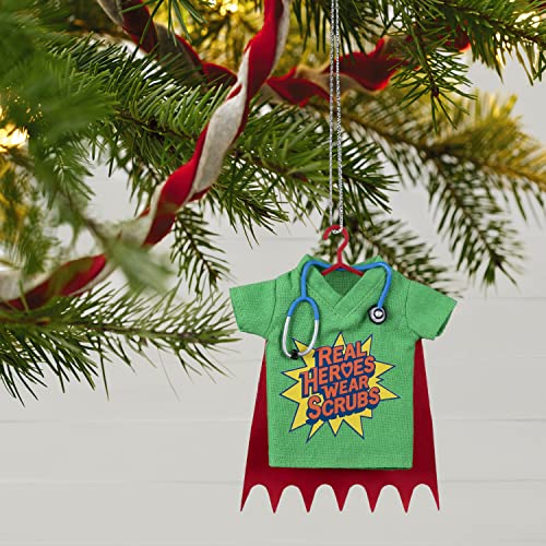 Hallmark Keepsake Christmas Ornament 2022, Healthcare Hero Scrubs, Fabric