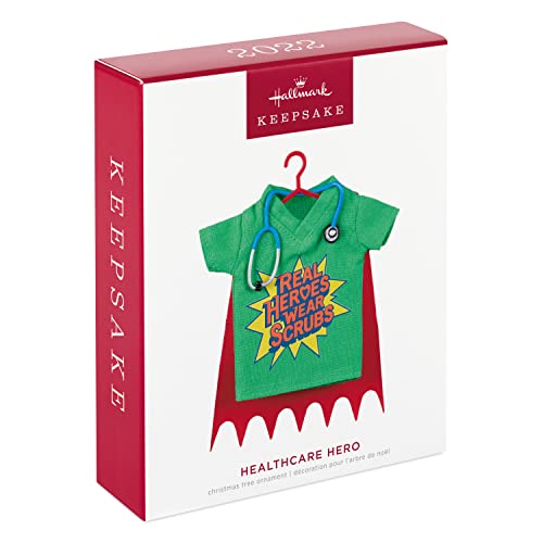 Hallmark Keepsake Christmas Ornament 2022, Healthcare Hero Scrubs, Fabric