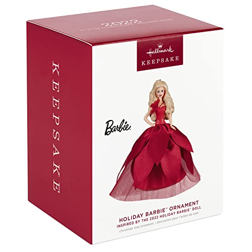 Hallmark Keepsake Christmas Ornament 2022 Holiday Barbie Doll