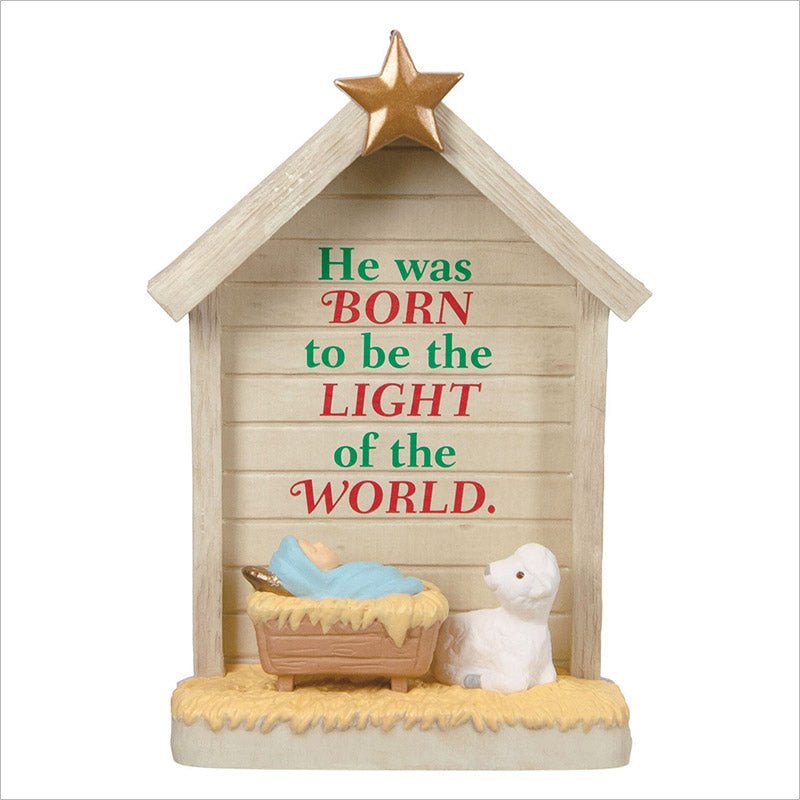 Hallmark Keepsake Christmas Ornament 2022, Light of the World Manger