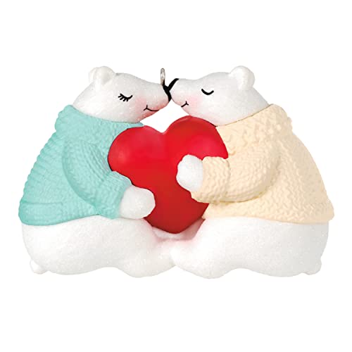 Hallmark Keepsake Christmas Ornament 2022, Love You a Tundra Polar Bear Couple Ornament