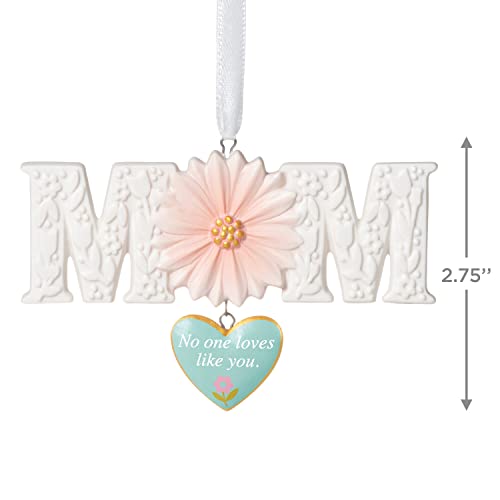 Hallmark Keepsake Christmas Ornament 2022, Love You Mom, Porcelain