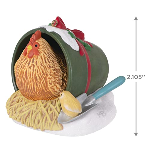 Hallmark Keepsake Christmas Ornament 2022, Marjolein's Garden Winter Roost Chicken