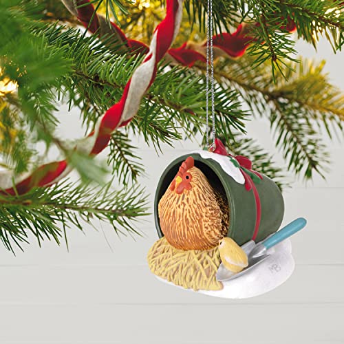 Hallmark Keepsake Christmas Ornament 2022, Marjolein's Garden Winter Roost Chicken