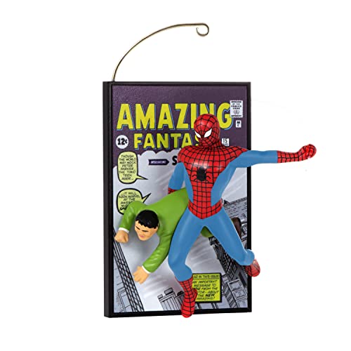 Hallmark Keepsake Christmas Ornament 2022, Marvel Spider-Man Amazing Fantasy 60th Anniversary