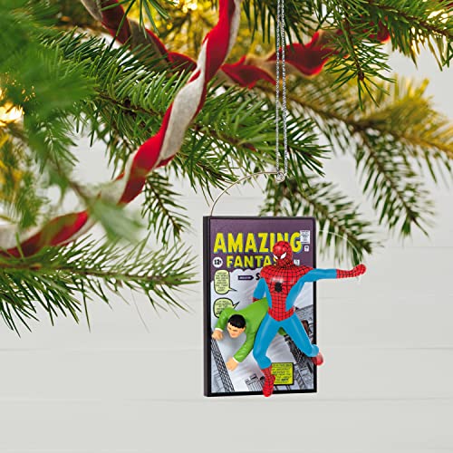 Hallmark Keepsake Christmas Ornament 2022, Marvel Spider-Man Amazing Fantasy 60th Anniversary