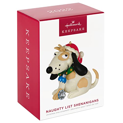 Hallmark Keepsake Christmas Ornament 2022, Naughty List Shenanigans Dog