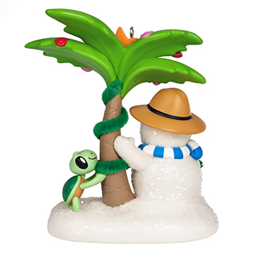 Hallmark Keepsake Christmas Ornament 2022, Sandal The Sandman Beach Snowman Ornament