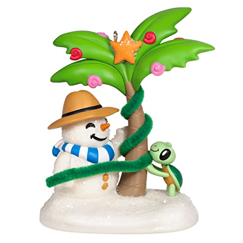 Hallmark Keepsake Christmas Ornament 2022, Sandal The Sandman Beach Snowman Ornament