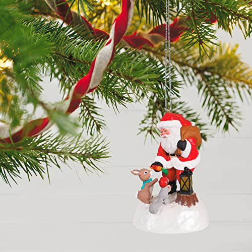 Hallmark Keepsake Christmas Ornament 2022, Santa's Forest Friends, Light and Sound