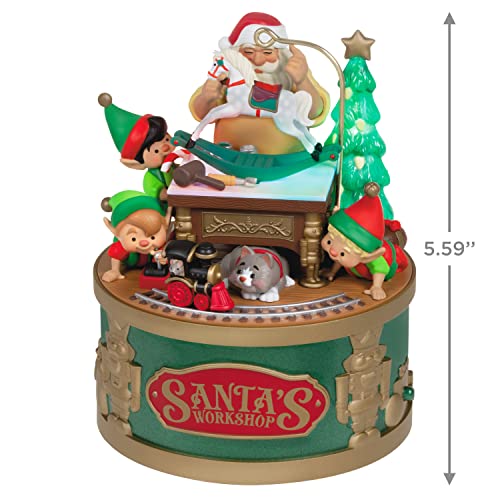 Hallmark Keepsake Christmas Ornament 2022, Santa's Workshop Wonders, Light and Sound