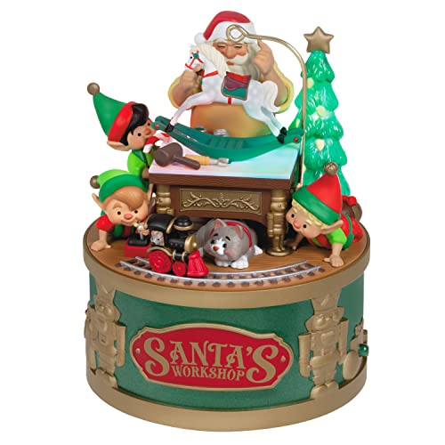 Hallmark Keepsake Christmas Ornament 2022, Santa's Workshop Wonders, Light and Sound