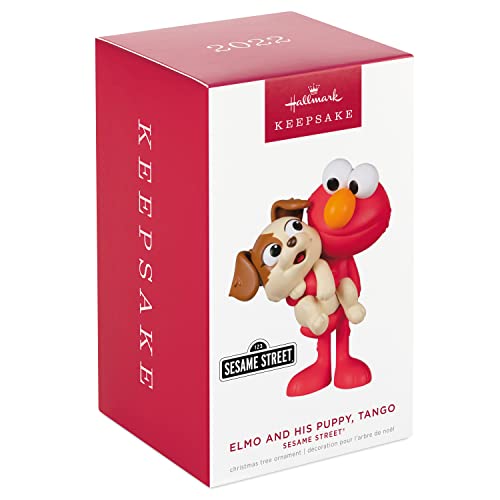 Hallmark Keepsake Christmas Ornament 2022, Sesame Street Elmo and His Puppy, Tango