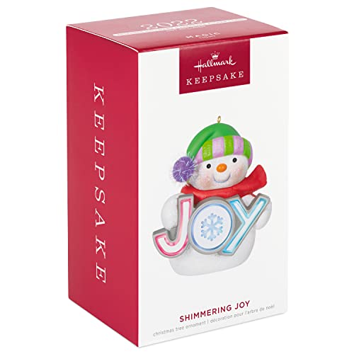 Hallmark Keepsake Christmas Ornament 2022, Shimmering Joy Snowman with Light