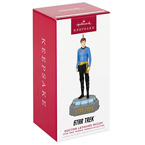 Hallmark Keepsake Christmas Ornament 2022, Star Trek Mirror, Mirror Collection - Bones, Doctor Leonard McCoy, Light and Sound