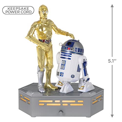 Hallmark Keepsake Christmas Ornament 2022, Star Wars: A New Hope Collection C-3PO and R2-D2, Light and Sound
