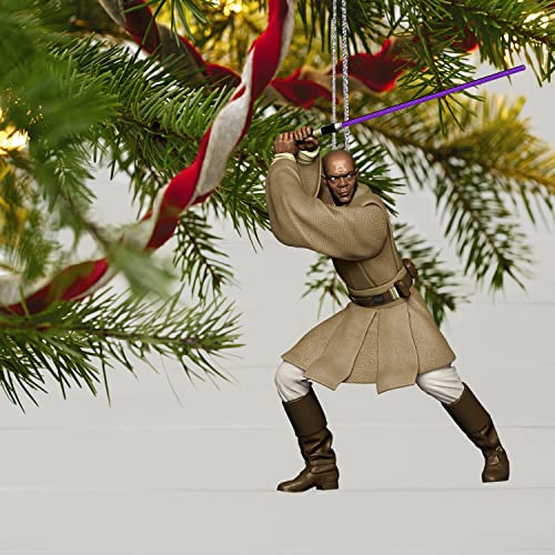 Hallmark Keepsake Christmas Ornament 2022, Star Wars: Attack of The Clones 20th Anniversary Mace Windu