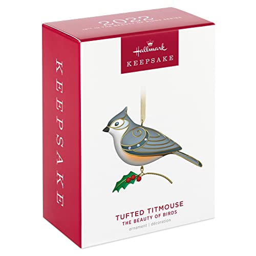 Hallmark Keepsake Christmas Ornament 2022, The Beauty of Birds, Tufted Titmouse