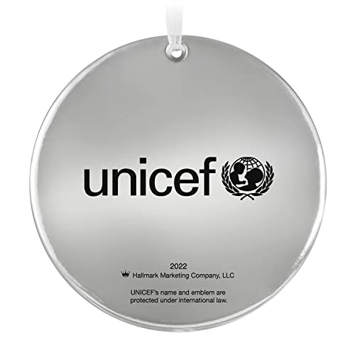 Hallmark Keepsake Christmas Ornament 2022, UNICEF Joy to The Whole Wide World, Glass