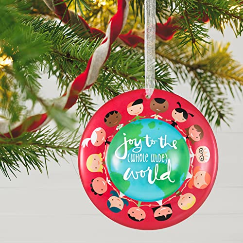 Hallmark Keepsake Christmas Ornament 2022, UNICEF Joy to The Whole Wide World, Glass