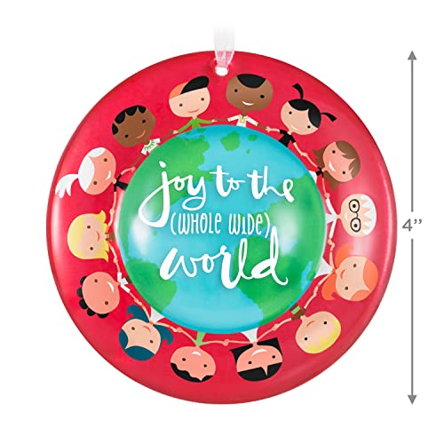 Hallmark Keepsake Christmas Ornament 2022, UNICEF Joy to The Whole Wide World, Glass