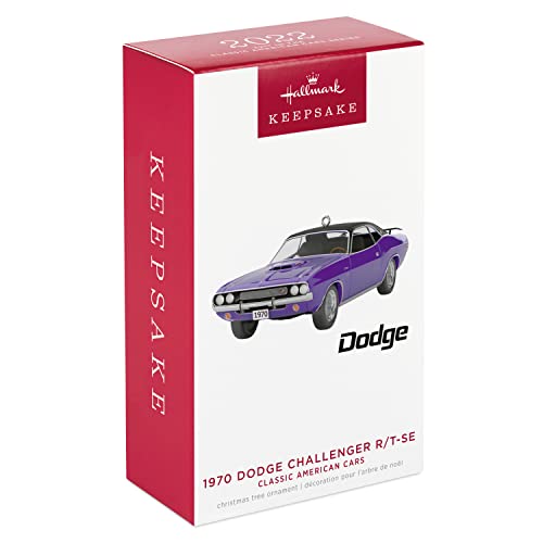 Hallmark Keepsake Christmas Ornament 2022 Year - Dated, Classic American Cars 1970 Dodge Challenger R/T - SE, Metal