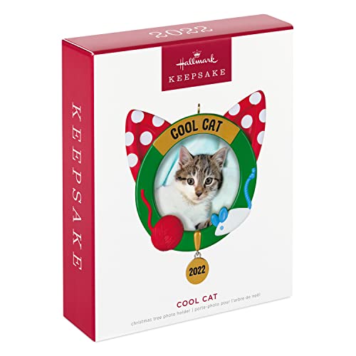 Hallmark Keepsake Christmas Ornament 2022 Year - Dated, Cool Cat Photo Frame