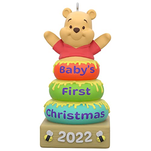 Hallmark Keepsake Christmas Ornament 2022 Year - Dated, Disney Winnie The Pooh Baby's First Christmas