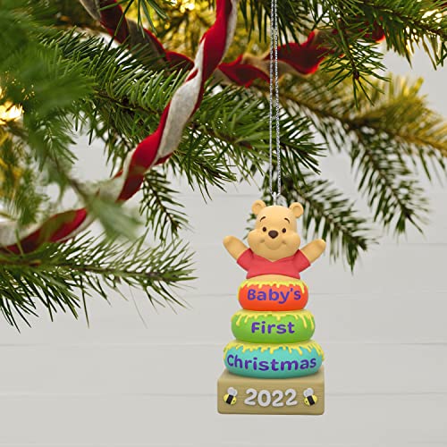 Hallmark Keepsake Christmas Ornament 2022 Year - Dated, Disney Winnie The Pooh Baby's First Christmas