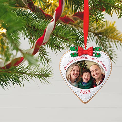 Hallmark Keepsake Christmas Ornament 2022 Year-Dated, Family Forever Cookie Photo Frame