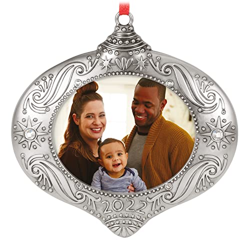 Hallmark Keepsake Christmas Ornament 2022 Year-Dated, Family Memories, Metal Photo Frame