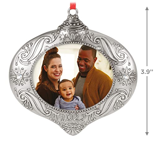 Hallmark Keepsake Christmas Ornament 2022 Year-Dated, Family Memories, Metal Photo Frame