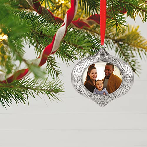 Hallmark Keepsake Christmas Ornament 2022 Year-Dated, Family Memories, Metal Photo Frame