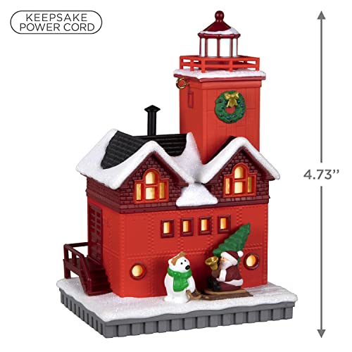 Hallmark Keepsake Christmas Ornament 2022 Year-Dated, Holiday Lighthouse with Light