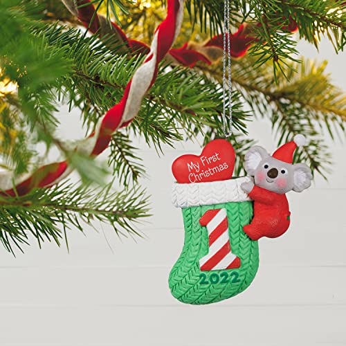 Hallmark Keepsake Christmas Ornament 2022 Year - Dated, My 1st Christmas, Koala with Stocking