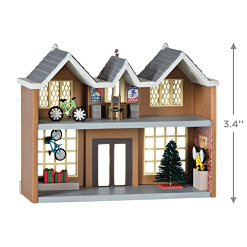 Hallmark Keepsake Christmas Ornament 2022 Year-Dated, Nostalgic Houses and Shops Keepsake Korners Bicycle Shop