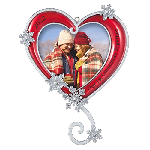 Hallmark Keepsake Christmas Ornament 2022 Year-Dated, Our First Christmas Together Photo Frame