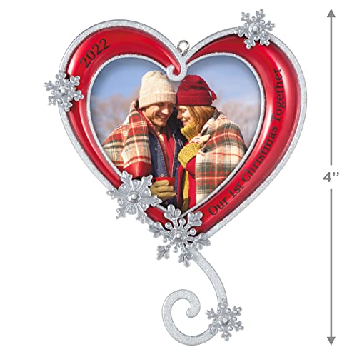 Hallmark Keepsake Christmas Ornament 2022 Year-Dated, Our First Christmas Together Photo Frame