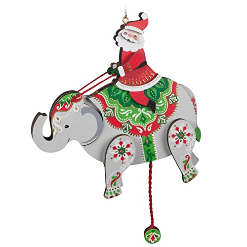 Hallmark Keepsake Christmas Ornament 2022 Year-Dated, Santa with Elephant