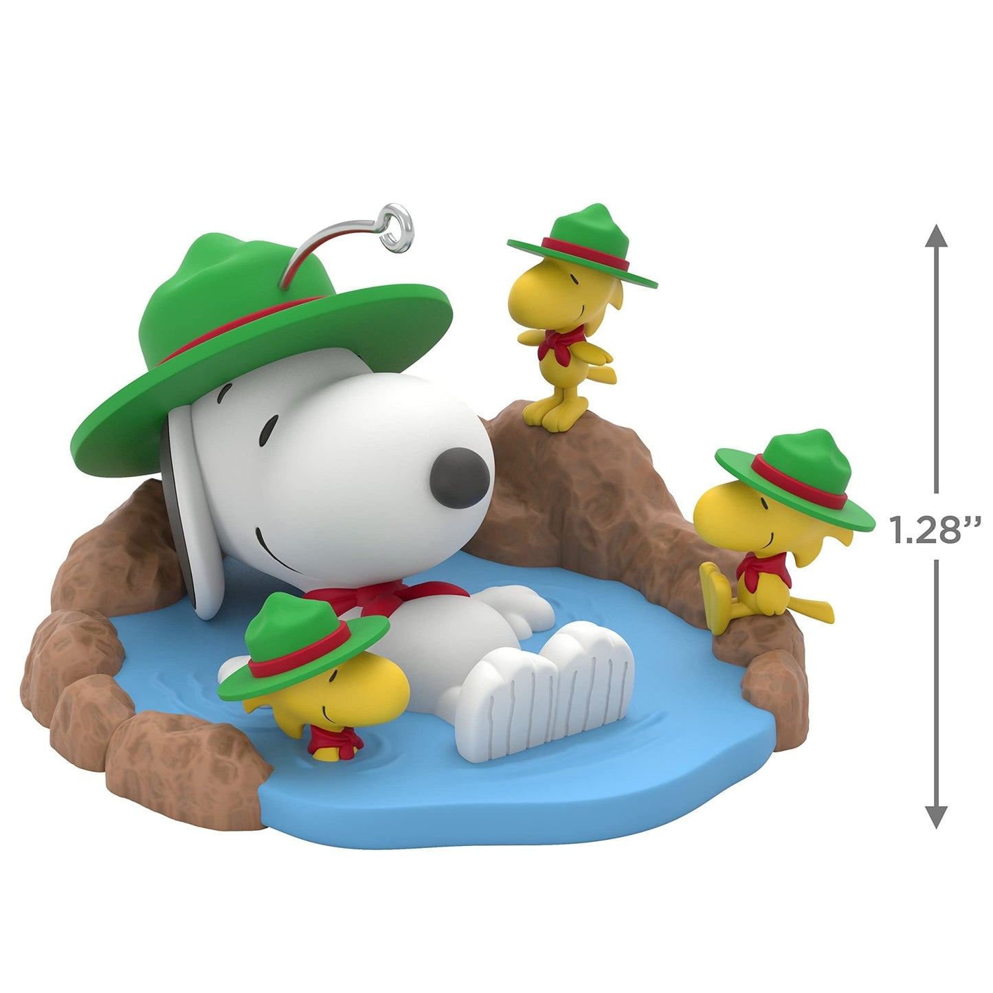 Hallmark Keepsake Christmas Ornament, The Peanuts Gang Taking a Dip Snoopy Beagle Scouts