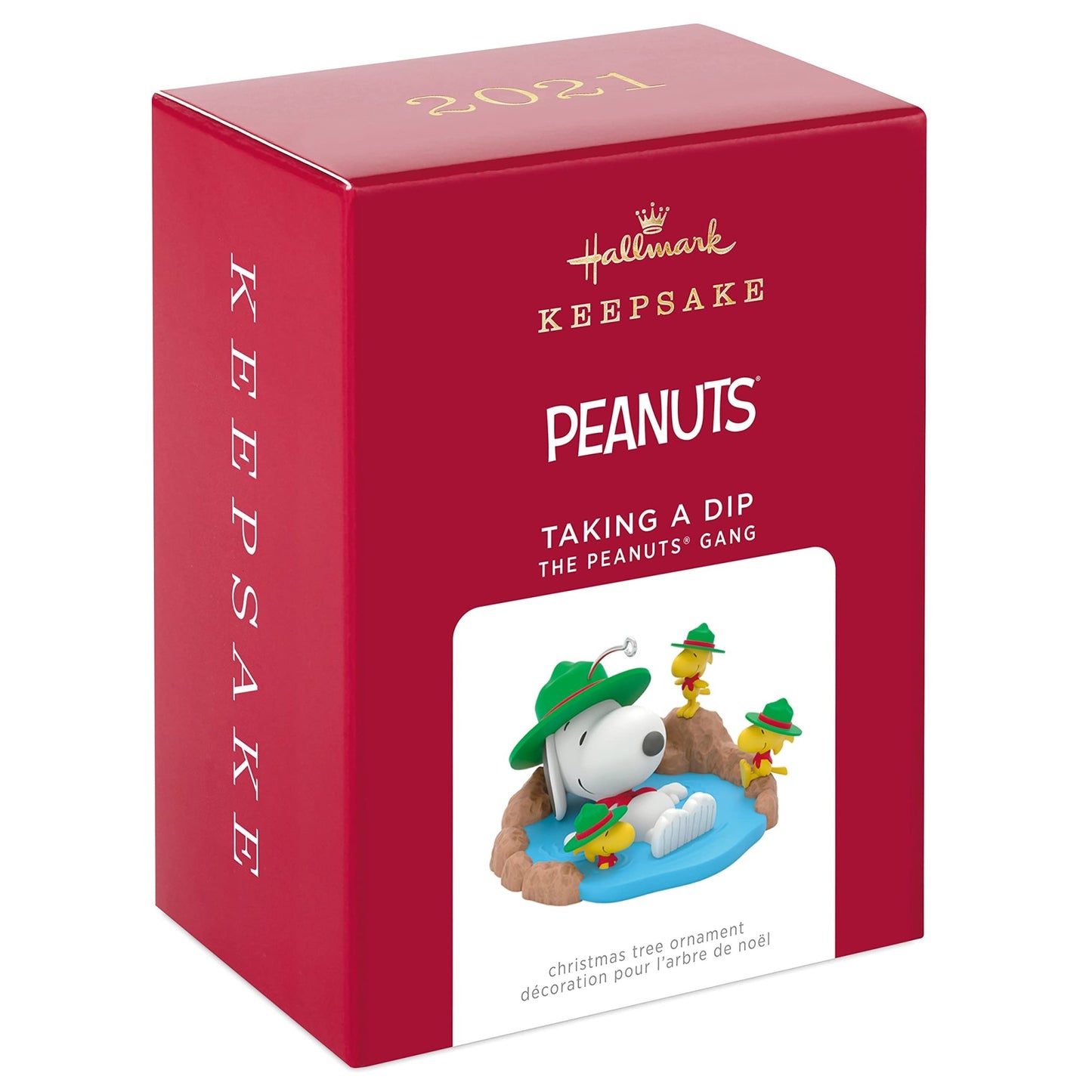 Hallmark Keepsake Christmas Ornament, The Peanuts Gang Taking a Dip Snoopy Beagle Scouts