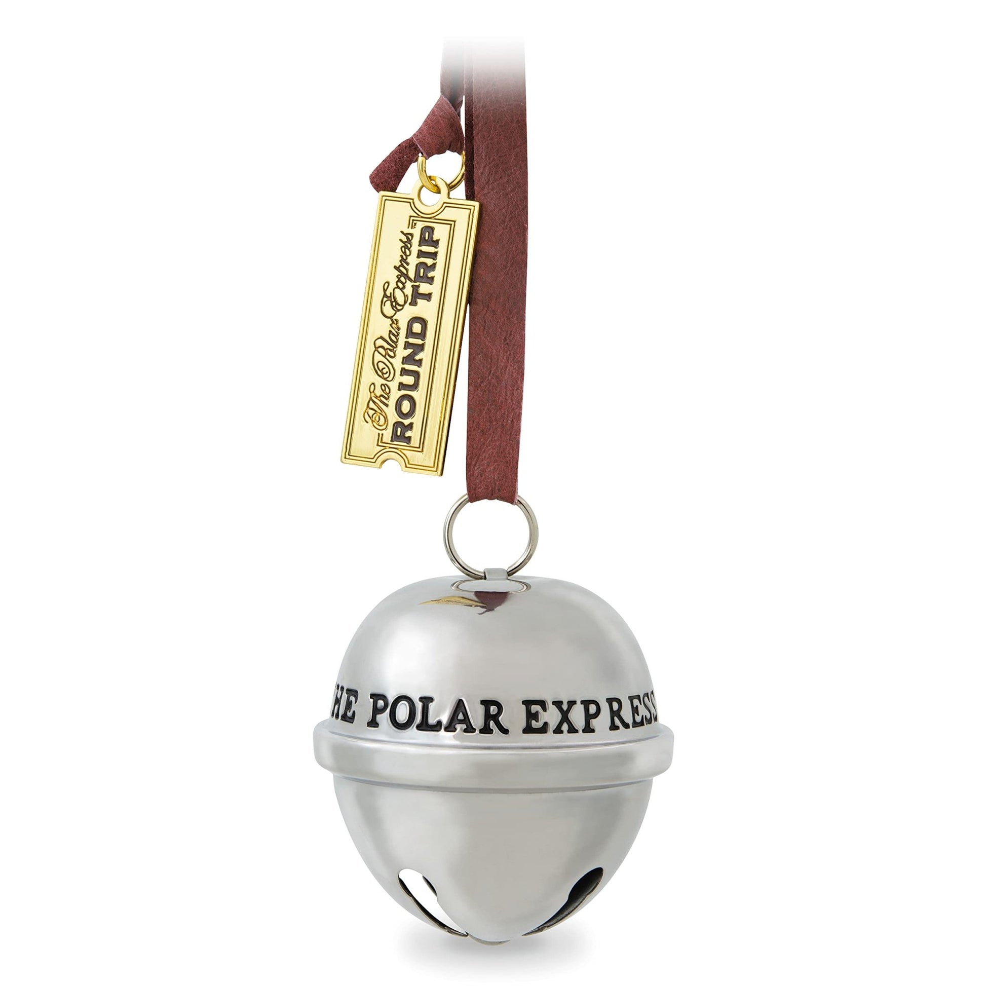 Hallmark Keepsake Christmas Ornament, Year Dated 2021, The Polar Express Santa's Sleigh Bell, Metal